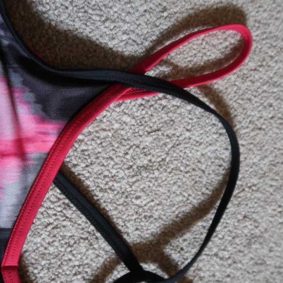 Champion Work Out Tank Top Built in Bra Printed Straps Athletic Sporty C - Picture 9 of 11